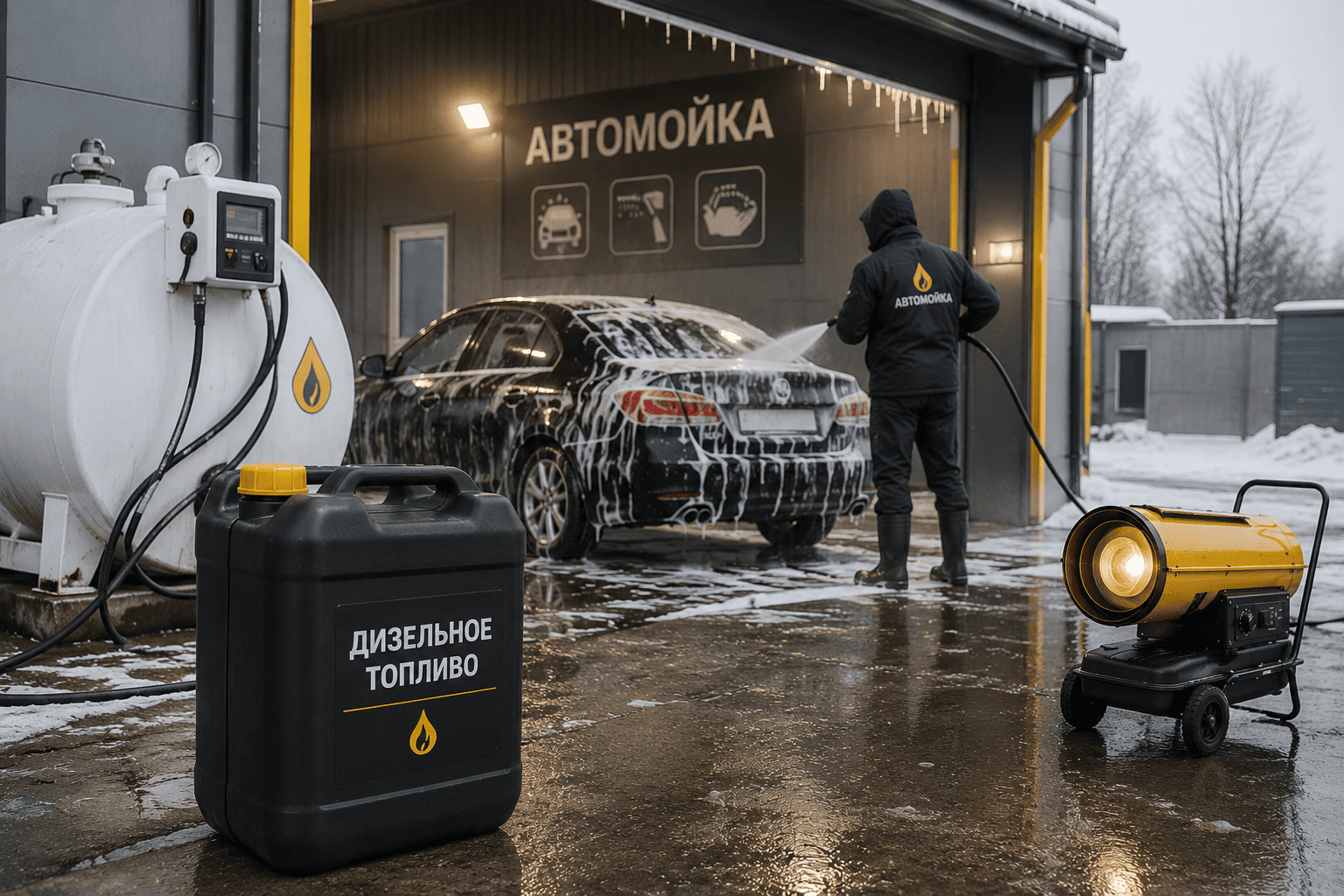 Дизельное топливо для автомойки: как планировать запас в холодный сезон